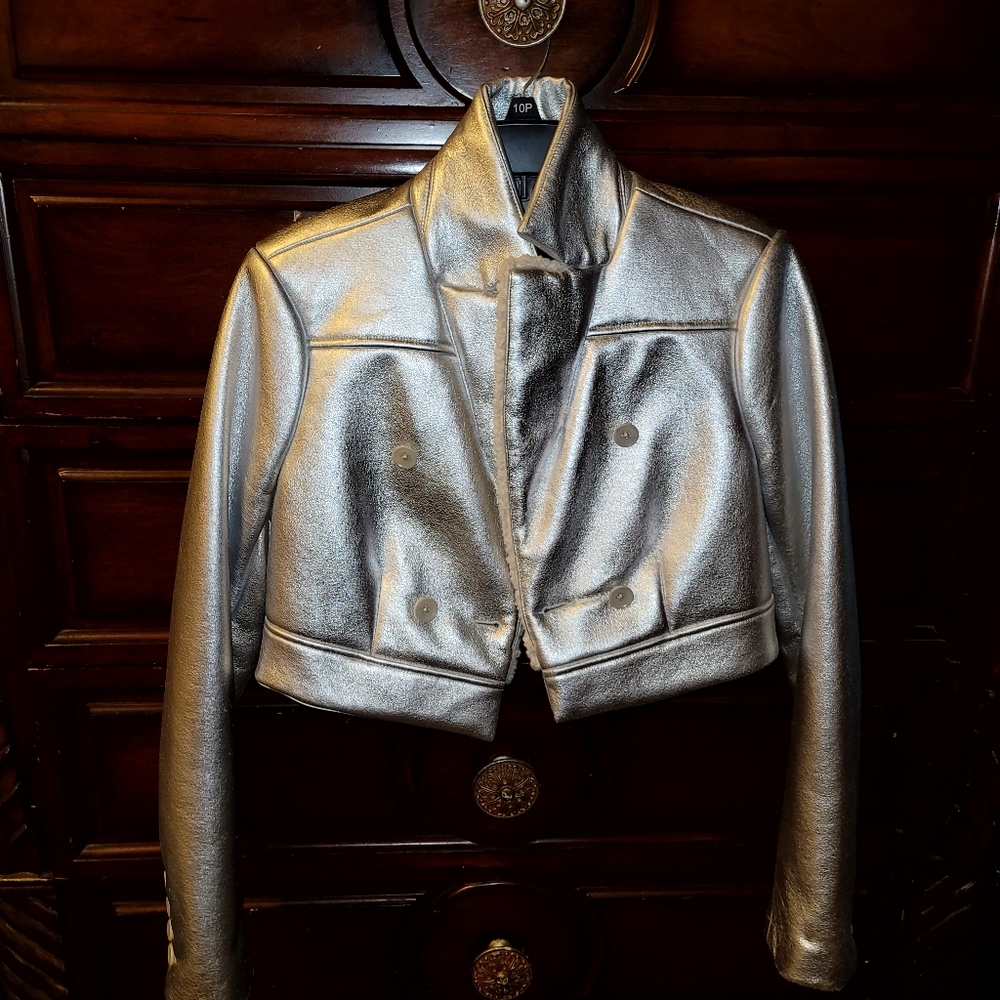 Silver matalic BCBG Jacket coat